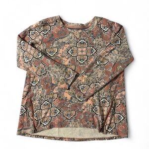 Coldwater Creek Indie Chic Long Sleeve Top